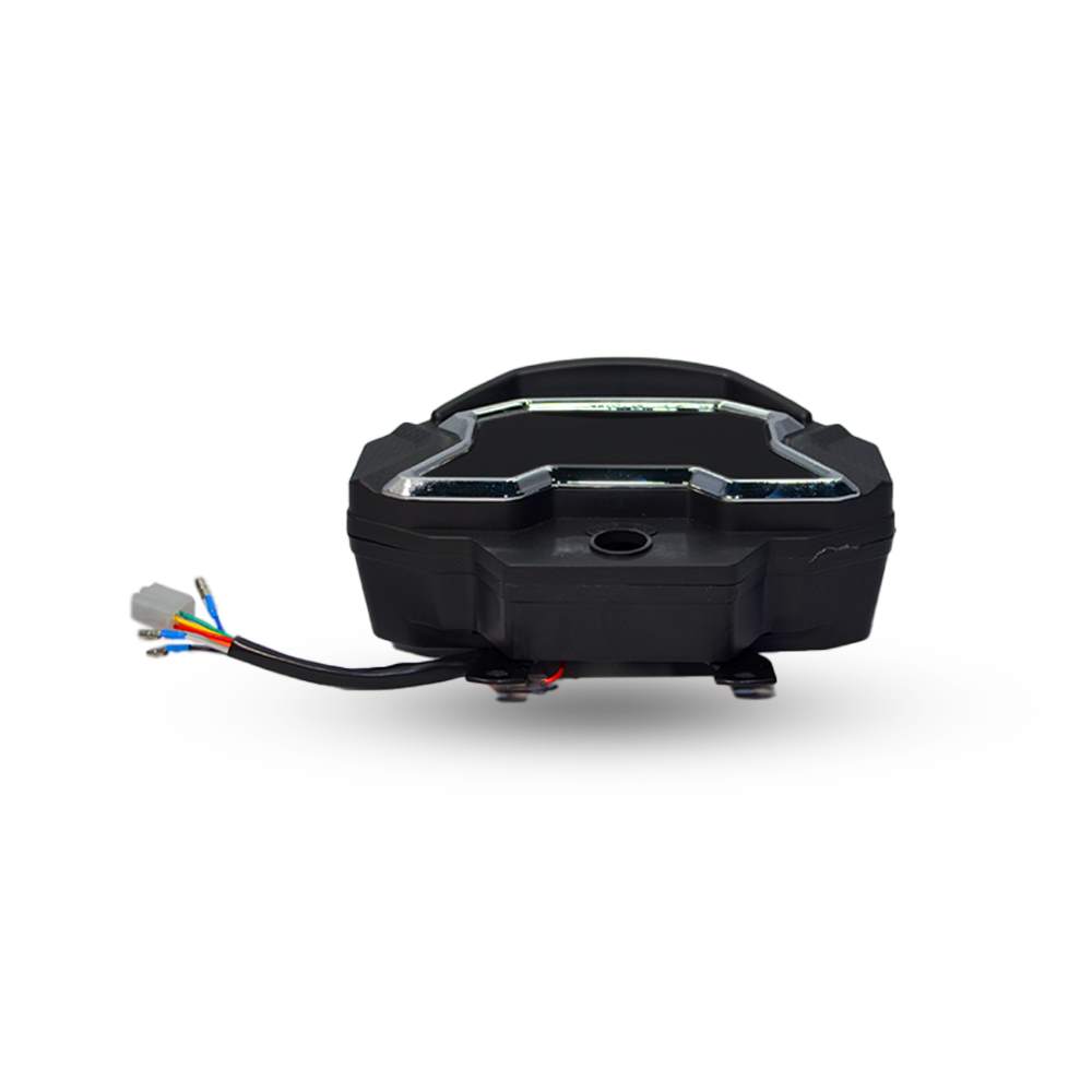 Chrome Border LED Digital Meter - View 2