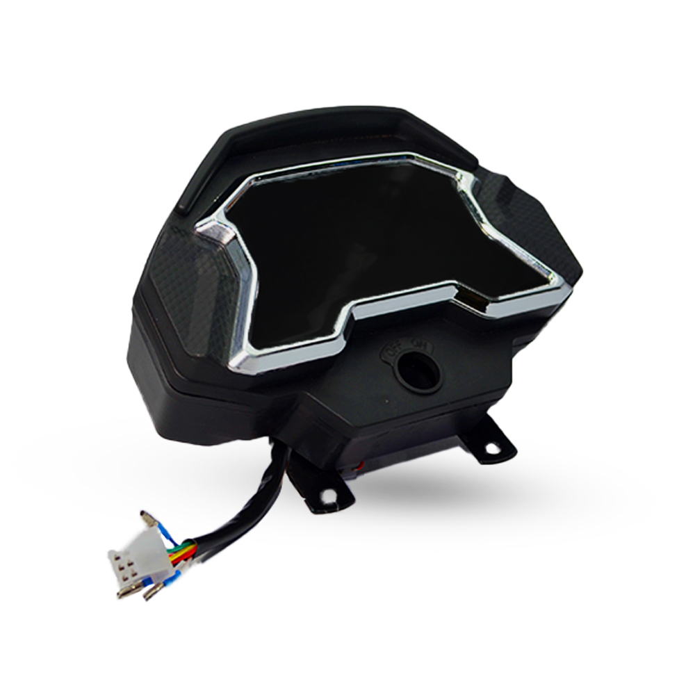 Chrome Border LED Digital Meter - View 3